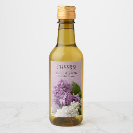 Lilases brancas e roxas na textura