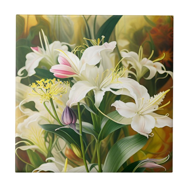 Lilases Brancas em Flor (Frente)