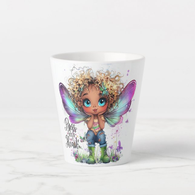 Lil'Fairy Abençoa Sua Caneca Latte. (Frente)