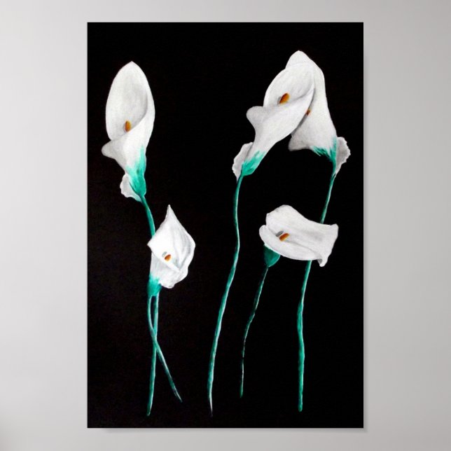Lilies Poster Print Medium 24x20 (Frente)