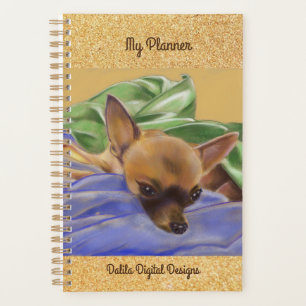 Lily Chihuahua Planejador Mensal e Semanal