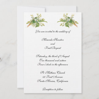 Lily do Convite para Casamento do Vale