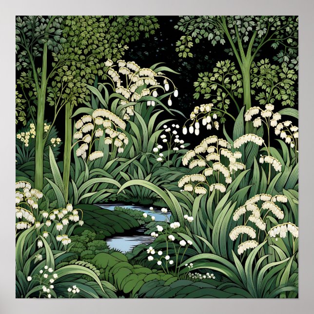 Lily do Vale Art Impressão (Frente)