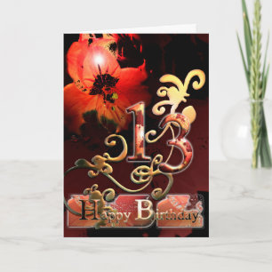 Lily Dream flower Happy Birthday - Cartão de Aniv