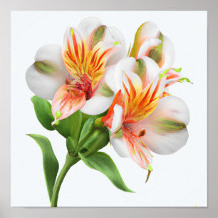 Lily Flores Peruana Impressão