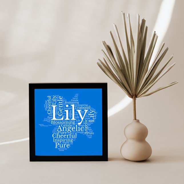 Lily Name Cloud Customizable Poster (Criador carregado)