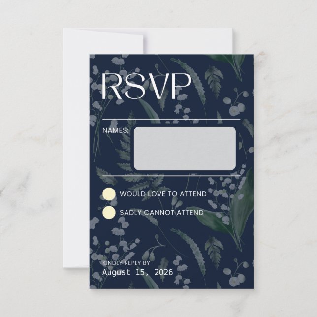 Lily of the Valley - Blue Collation RSVP (Frente)