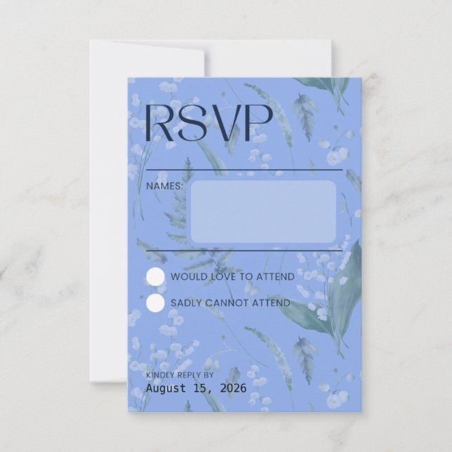 Lily of the Valley - Blue Collation RSVP (Frente)