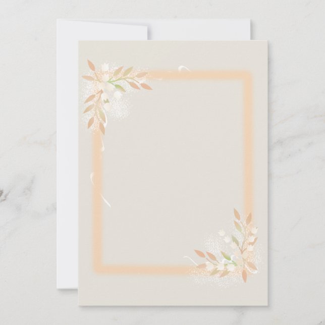 Lily of the Valley Framed Paper (Frente)