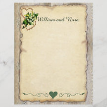 Lily of the Valley, Hearts, Old Paper, País