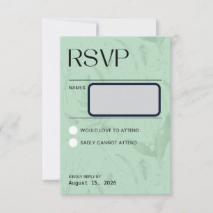 Lily of the Valley - Soft Green RSVP