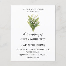 Lily of The Valley White Watercolor Floral Wedding