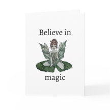 "Lily Pond Encantada" Cartão de Saudação Dobrado