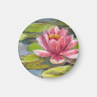 Lily rosa-rosa na Imã de geladeira das placas amar