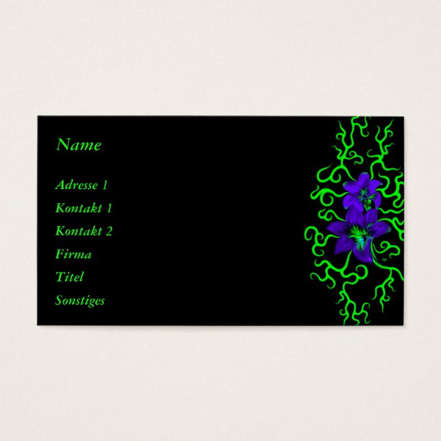 Lily Roxa Flor a preto (Frente)