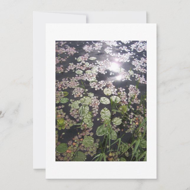 'Lilypads' Convite universal para personalização (Frente)