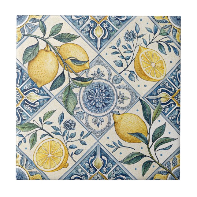 Limão Aquarela Azul (Frente)