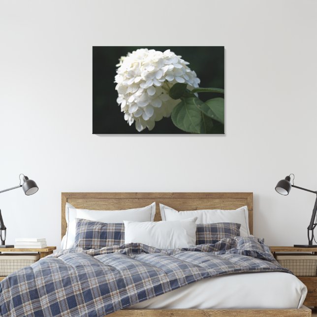 Limão Branco Preto Hidrangea Canvas Flor (Insitu(Quarto))