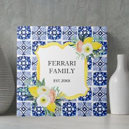 Limão Cítrico Azul Marinho Italiano Mediterrâneo