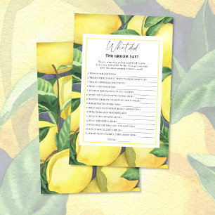 Limão de citros - O que o noivo disse jogo de noiv