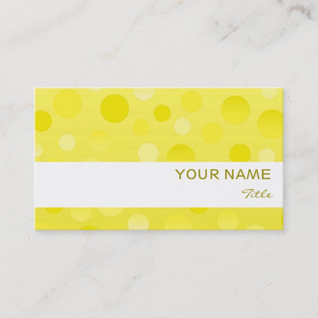 Limão Fizz - modelo de cartão de negócios de faixa (Frente)