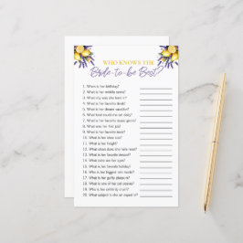 Limão "Quem Conhece A Noiva" Jogo do Chá de panela