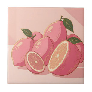 Limão Rosa Feminino Moderno Cítrico