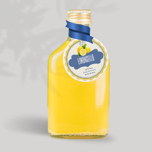 Limas da Moda Etiqueta para Garrafa de Limoncello