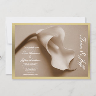 limite de convite para casamento da Sepia Calla Li