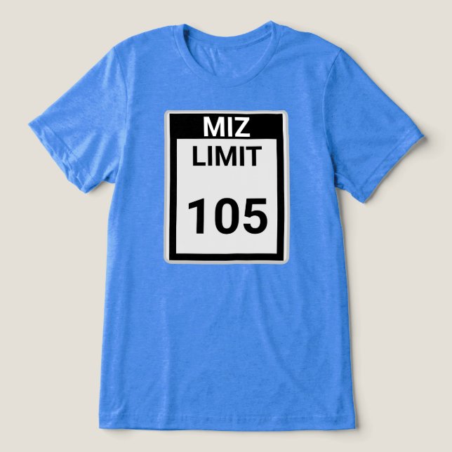 Limite de velocidade MIZ (Design frontal)