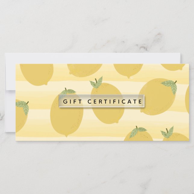 Limões Amarelos Fruta de Verão Presente Brilhante  (Frente)