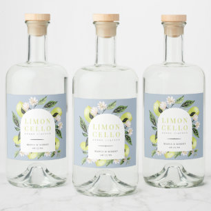 Limões Botânicos Elegantes Moldura Limoncello