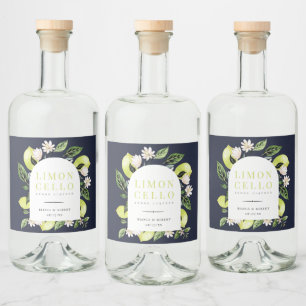 Limões Botânicos Elegantes Moldura Limoncello Li