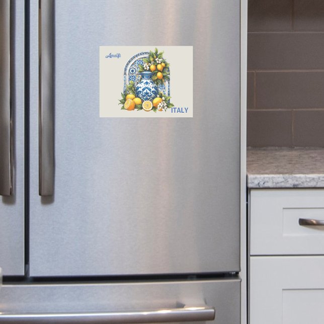 Limões cerâmicos de Amalfi de cor azul branca Itál (Criador carregado)