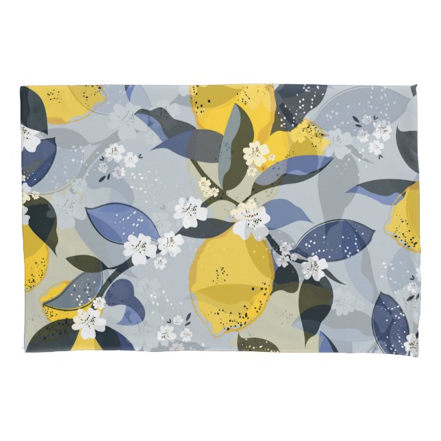 Limões Coloridos: Padrão Citrus Floral (Frente)