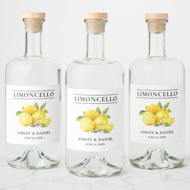 Limões de Aquarela Limoncello (Garrafas)