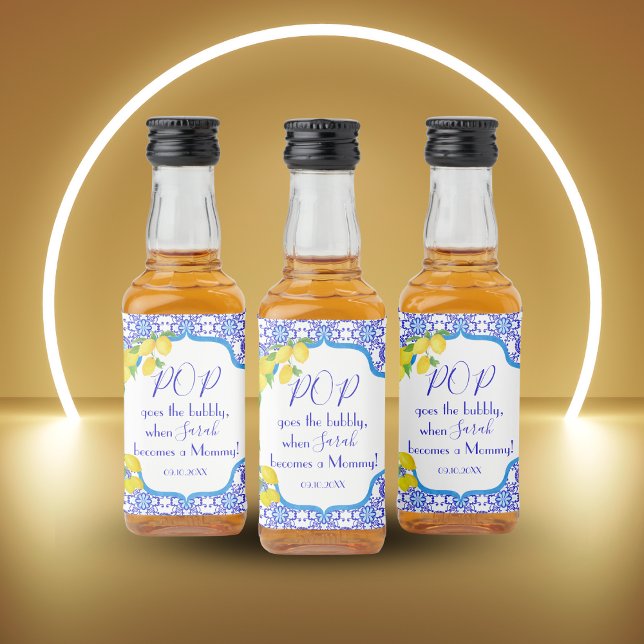 Limões de Aquarela Pop de Chá de fraldas Amalfi (Criador carregado)