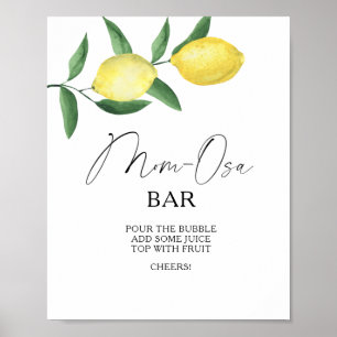 Limões de citrinos - Poster de bar Mon-osa