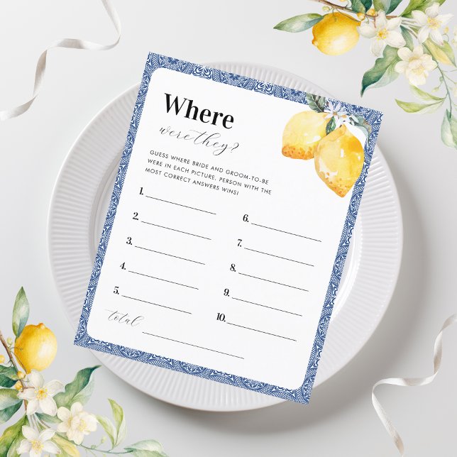 Limões e Azulejos Onde Estavam Os Jogo De Chá de p (Criador carregado)