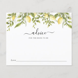 Limões e conselhos verdes para as noivas