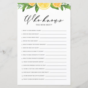 Limões e Laranjas que conhecem a mamãe o melhor jo