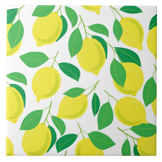 Limões e padrão das folhas (Frente)