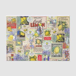 Limões e Papel Tecido Lavanda