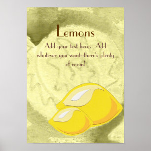 Limões Poster
