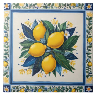 Limões Tradicionais Azul Verde Amarelo Branco Clás