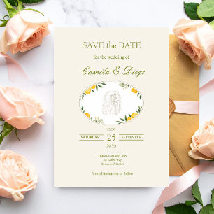 Limon Botânico Oliva Casamento Save the Date
