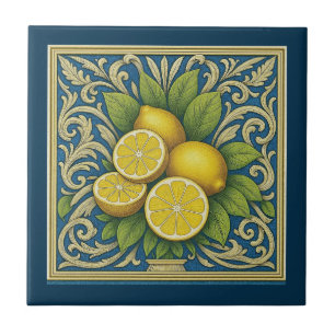 Limonado Amalfi Azul Mediterrâneo Art Nouveau