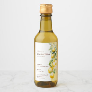 Limoncello Caseiro Lemons Aquarela Caprichosa
