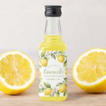 Limoncello Caseiro Limoneto Favor de Chá de Bebê