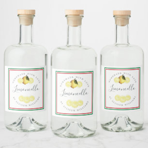 Limoncello Caseiro Personalizado Bandeira Tricolor